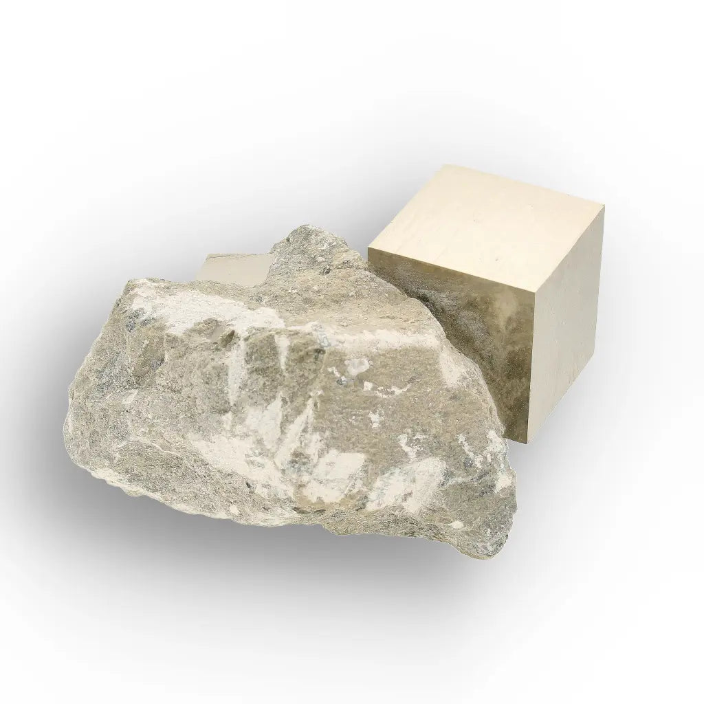Get your Pyrite Triple Cube on Matrix – Navajún, Spain online now or in store at Forever Gems in Franschhoek, South Africa