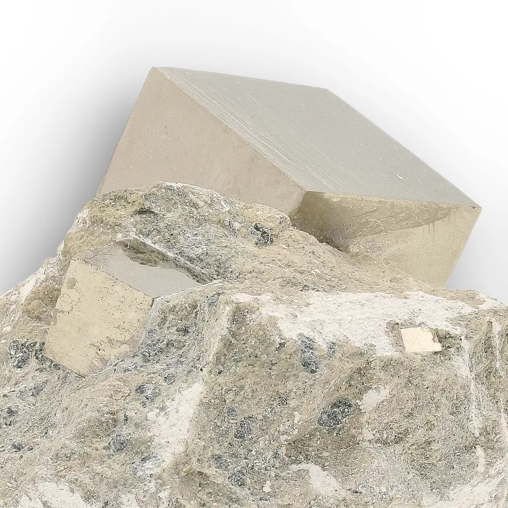 Get your Pyrite Triple Cube on Matrix – Navajún, Spain online now or in store at Forever Gems in Franschhoek, South Africa