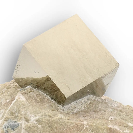 Get your Pyrite Cube on Matrix with Secondary Crystal Edge – Navajún, Spain online now or in store at Forever Gems in Franschhoek, South Africa