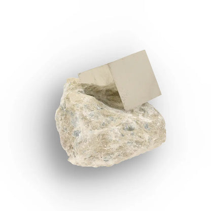 Get your Pyrite Cube on Matrix Navajun Spain Specimen online now or in store at Forever Gems in Franschhoek, South Africa