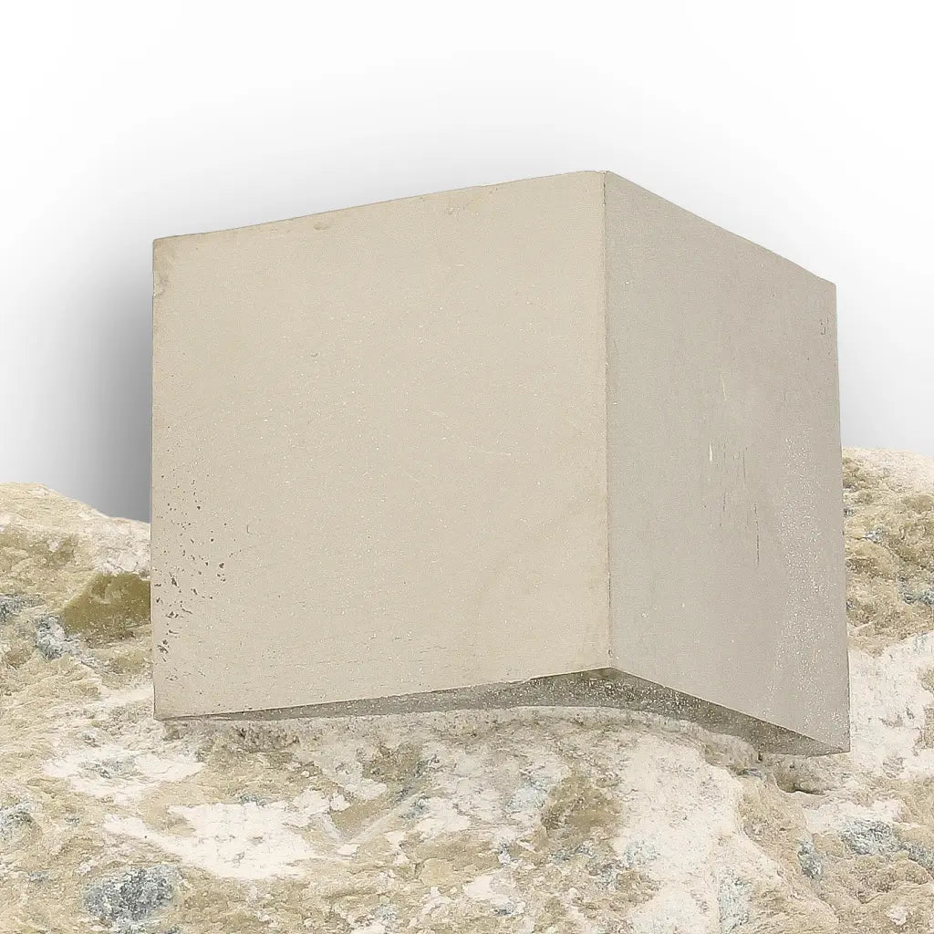 Get your Pyrite Cube on Matrix Navajun Spain Specimen online now or in store at Forever Gems in Franschhoek, South Africa