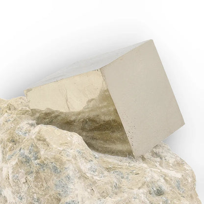 Get your Pyrite Cube on Matrix Navajun Spain Specimen online now or in store at Forever Gems in Franschhoek, South Africa