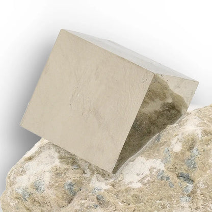 Get your Pyrite Cube on Matrix Navajun Spain Specimen online now or in store at Forever Gems in Franschhoek, South Africa
