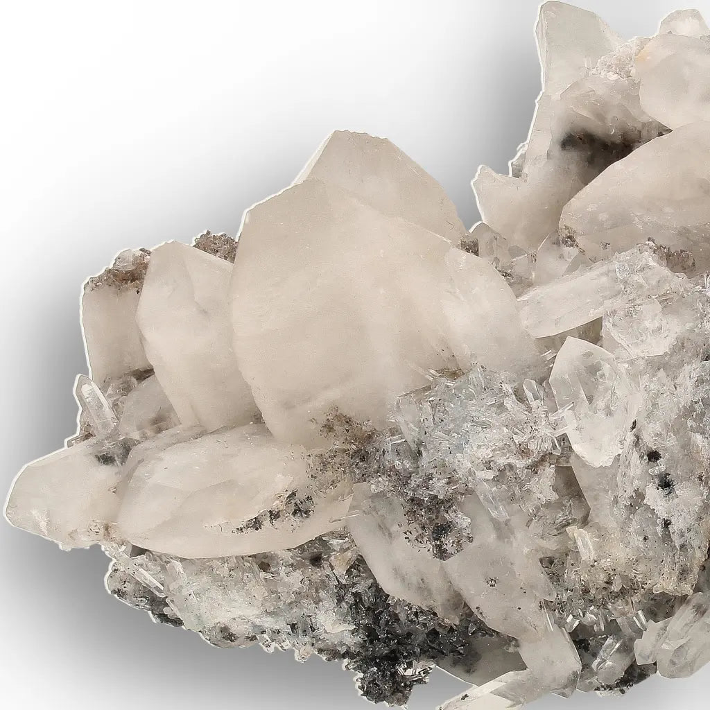 Lattice Quartz with Foitite Cluster from Erongo, Namibia