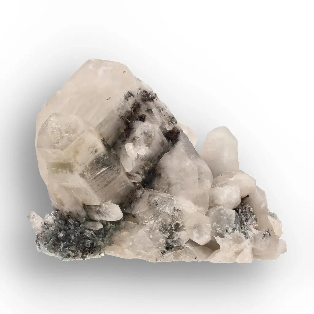 Lattice Quartz with Foitite Cluster, Erongo Mountains Namibia
