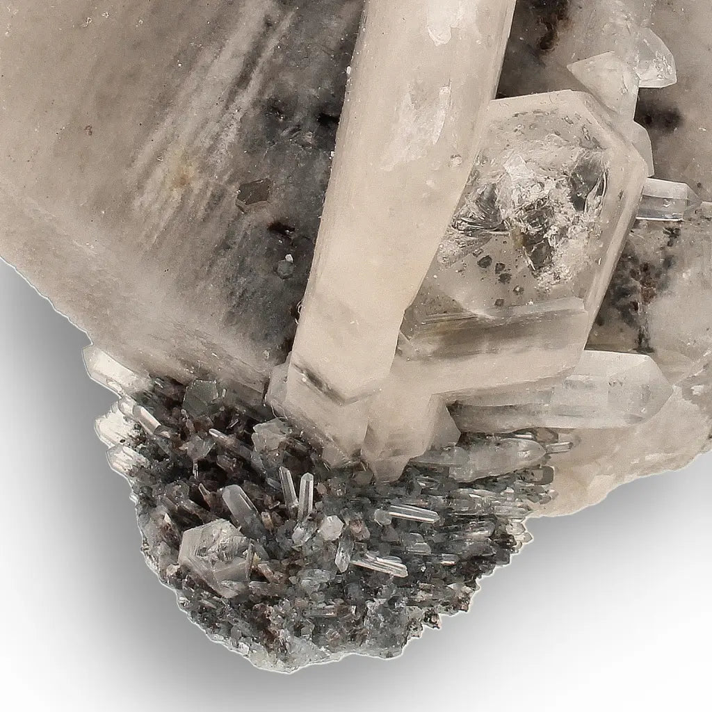 Lattice Quartz with Foitite Cluster, Erongo Mountains Namibia