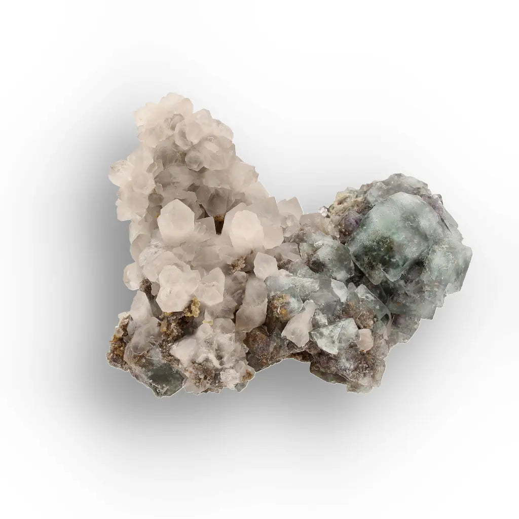 Okorusu Fluorite with Quartz Crystal Cluster from Namibia