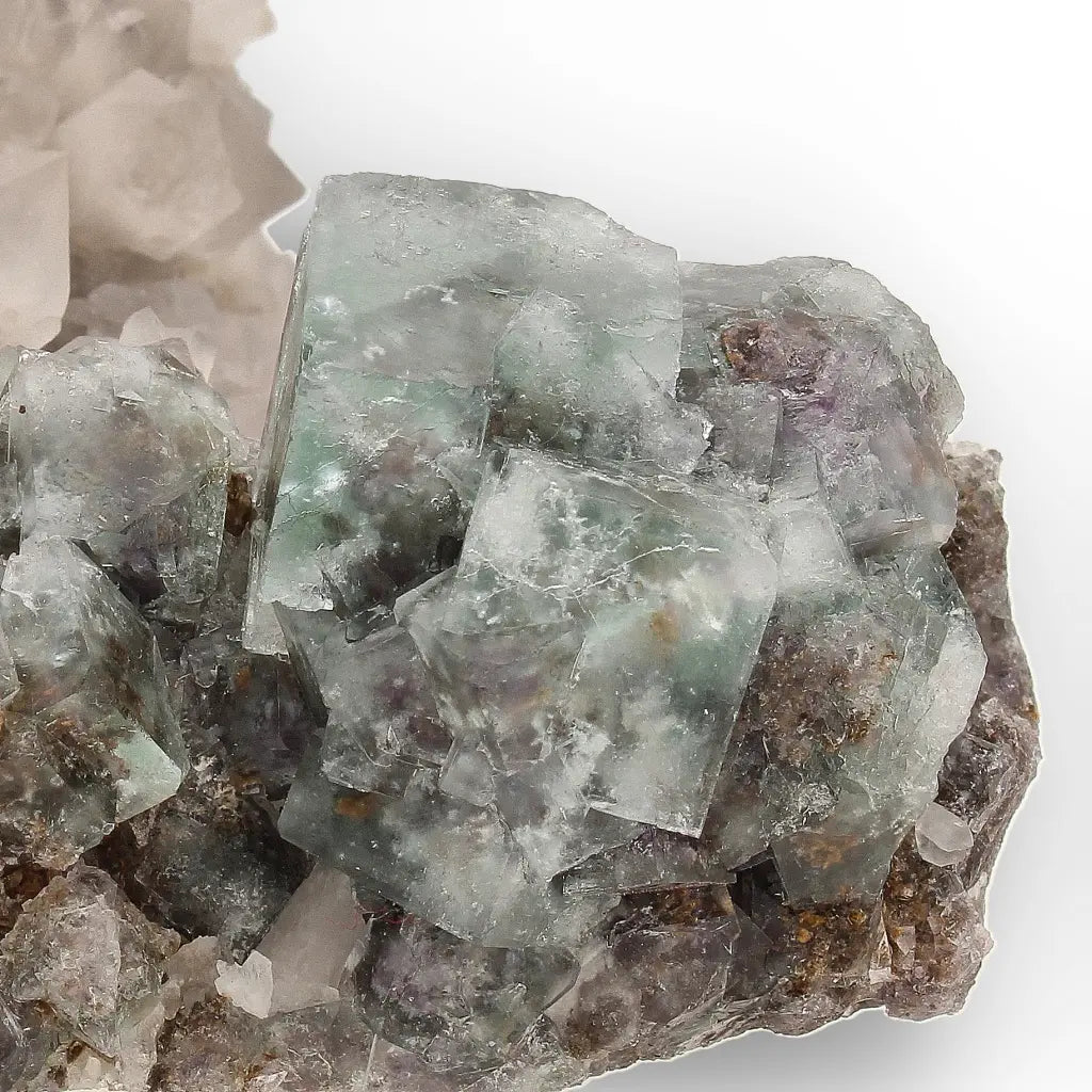 Okorusu Fluorite with Quartz Crystal Cluster from Namibia