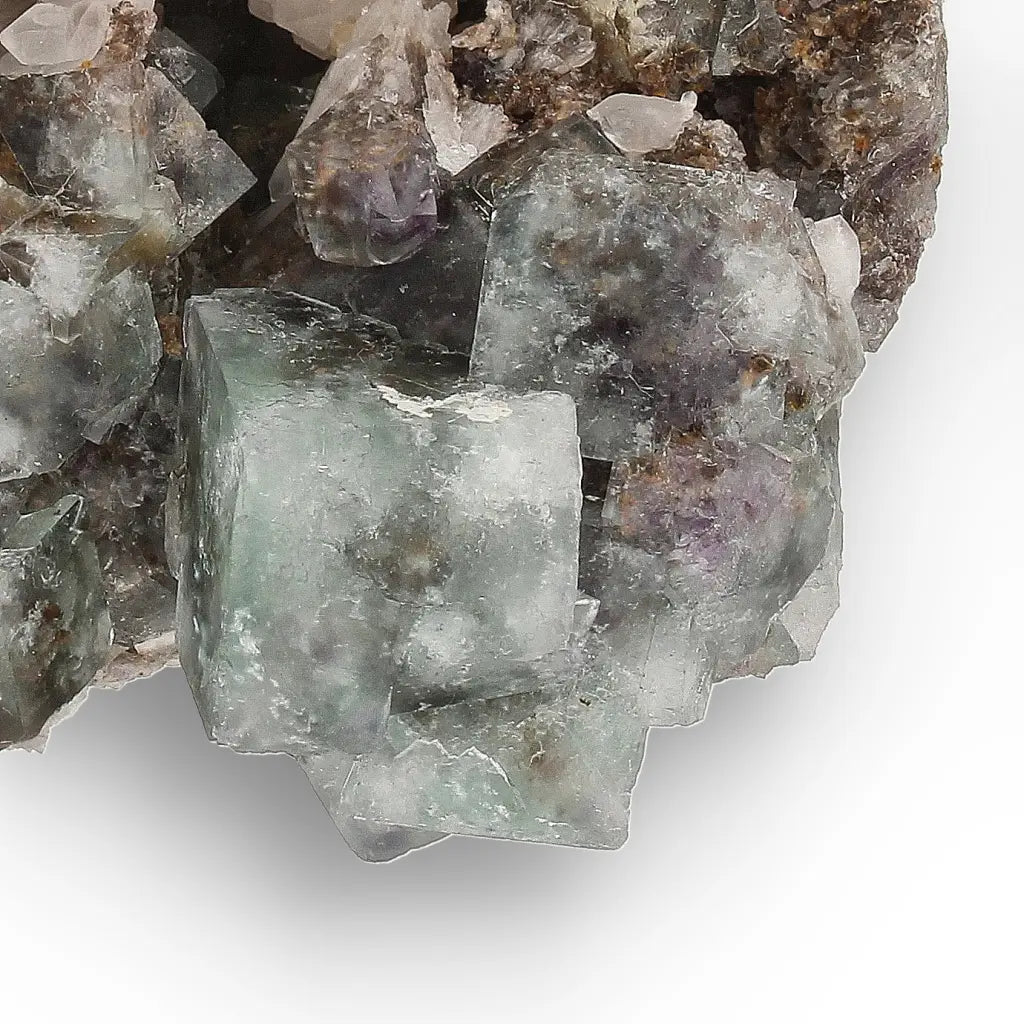 Okorusu Fluorite with Quartz Crystal Cluster from Namibia