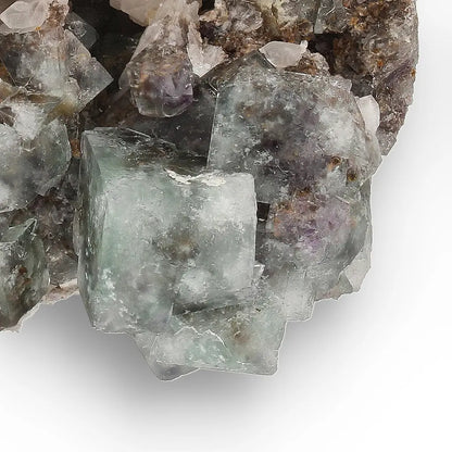 Okorusu Fluorite with Quartz Crystal Cluster from Namibia