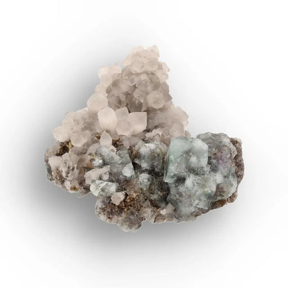 Okorusu Fluorite with Quartz Crystal Cluster from Namibia