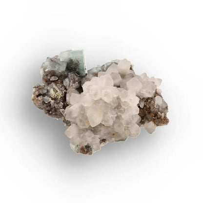 Okorusu Fluorite with Quartz Crystal Cluster from Namibia