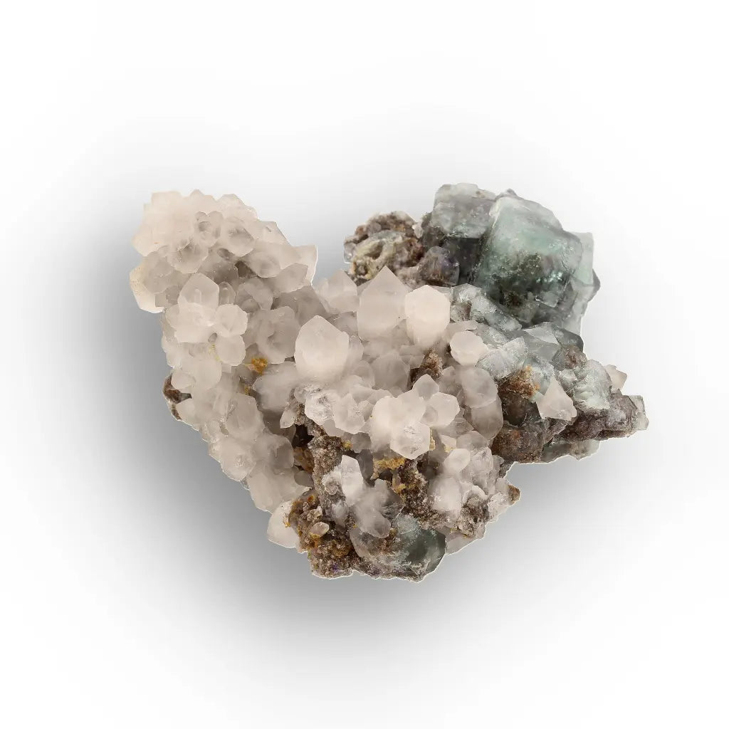 Okorusu Fluorite with Quartz Crystal Cluster from Namibia
