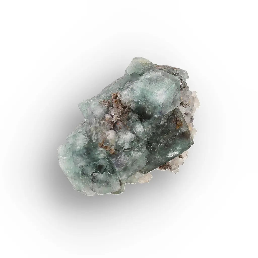 Sea Green Fluorite and Quartz from Okorusu Mine, Namibia