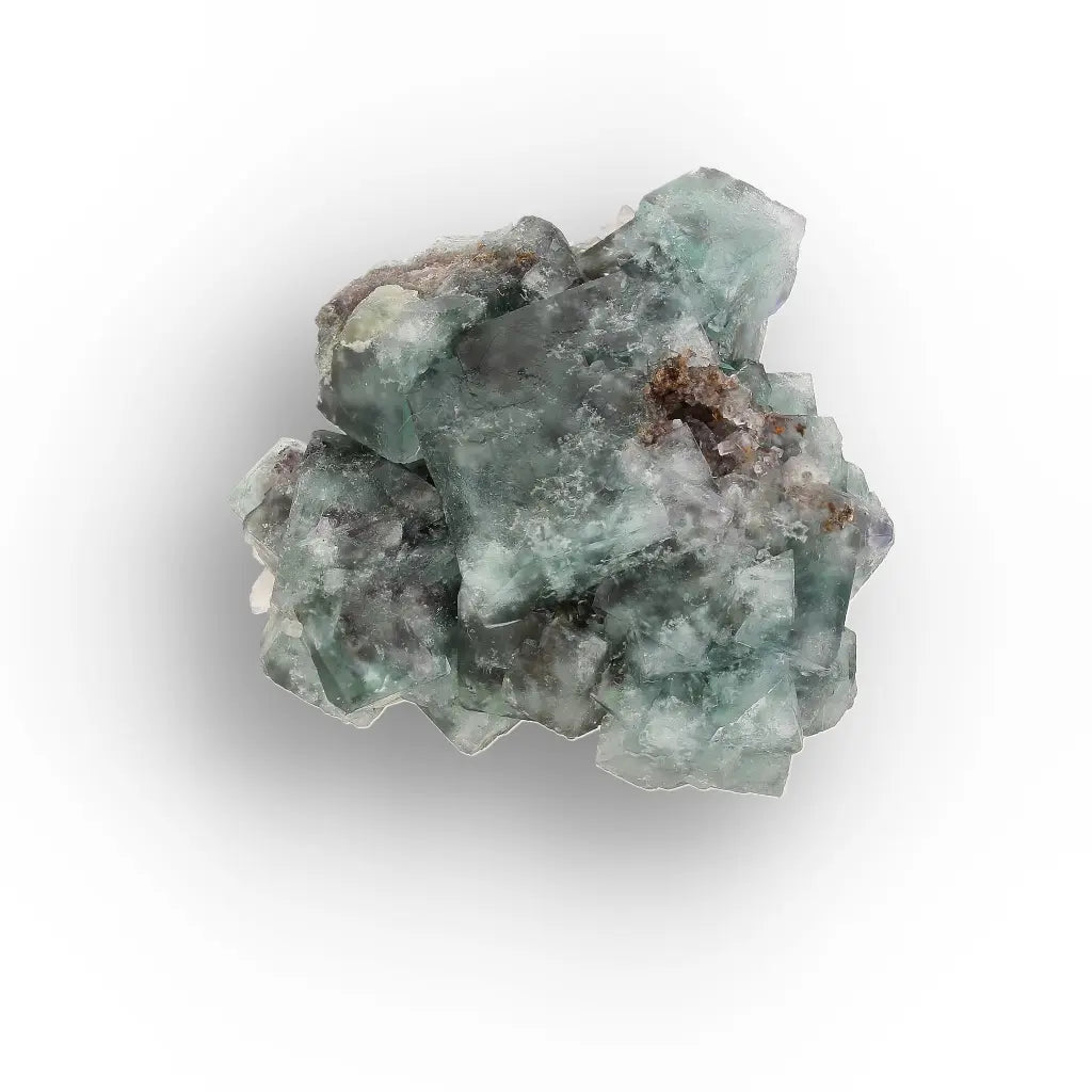 Sea Green Fluorite and Quartz from Okorusu Mine, Namibia