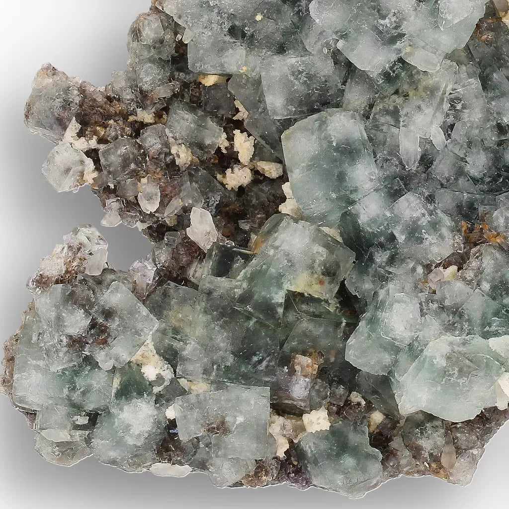 Sea Green Fluorite Crystal Cluster from Okorusu, Namibia