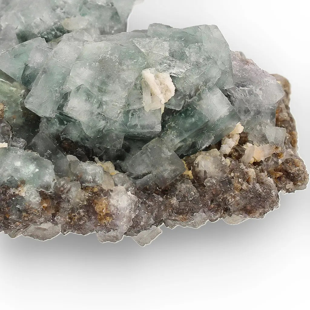 Sea Green Fluorite Crystal Cluster from Okorusu, Namibia