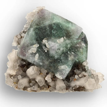 Sea Green Fluorite and Quartz from Okorusu Mine, Namibia