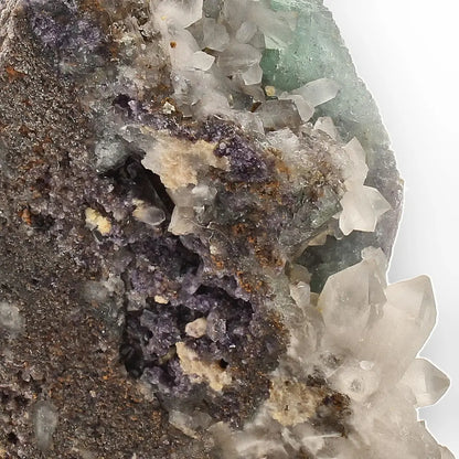 Sea Green Fluorite and Quartz from Okorusu Mine, Namibia