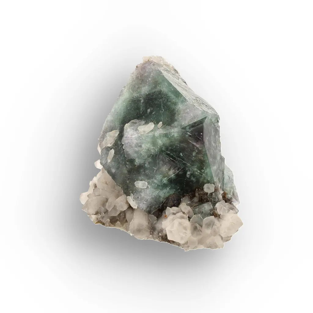 Sea Green Fluorite and Quartz from Okorusu Mine, Namibia