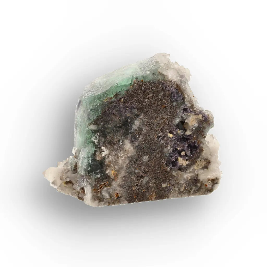 Sea Green Fluorite and Quartz from Okorusu Mine, Namibia