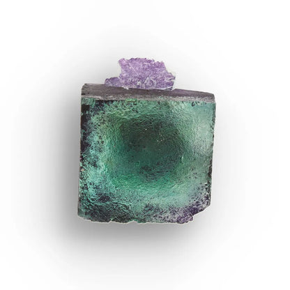 Green and Purple Fluorite Crystal from Okorusu, Namibia