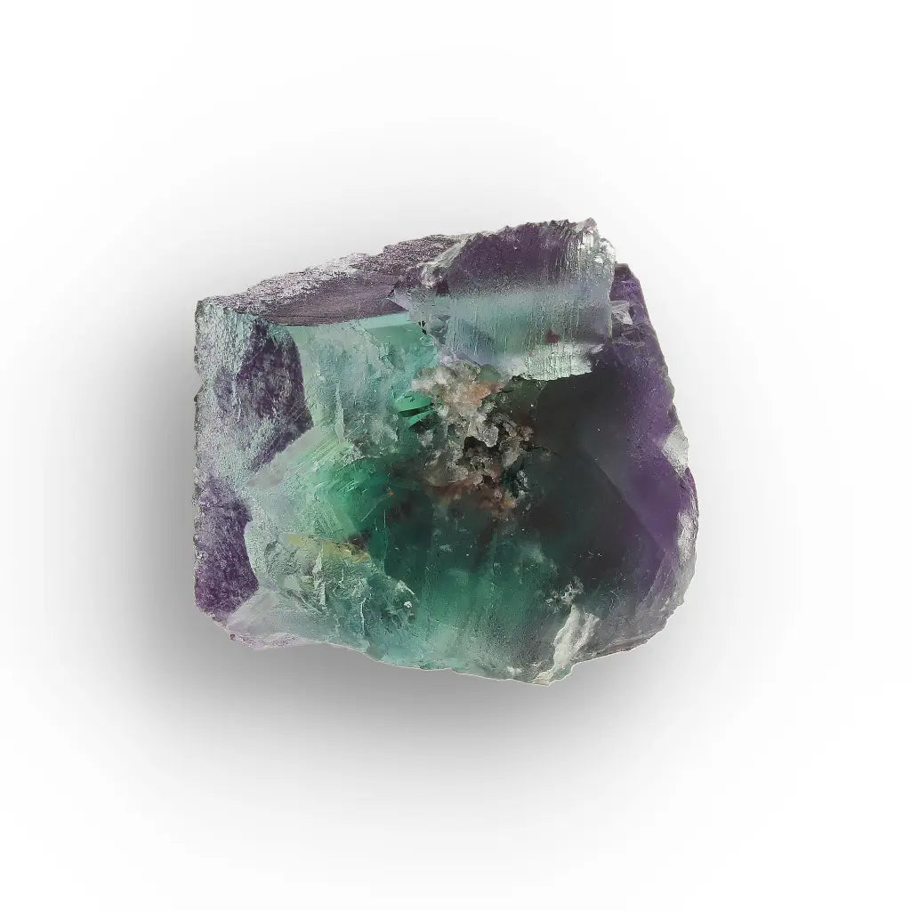 Green and Purple Fluorite Crystal from Okorusu, Namibia
