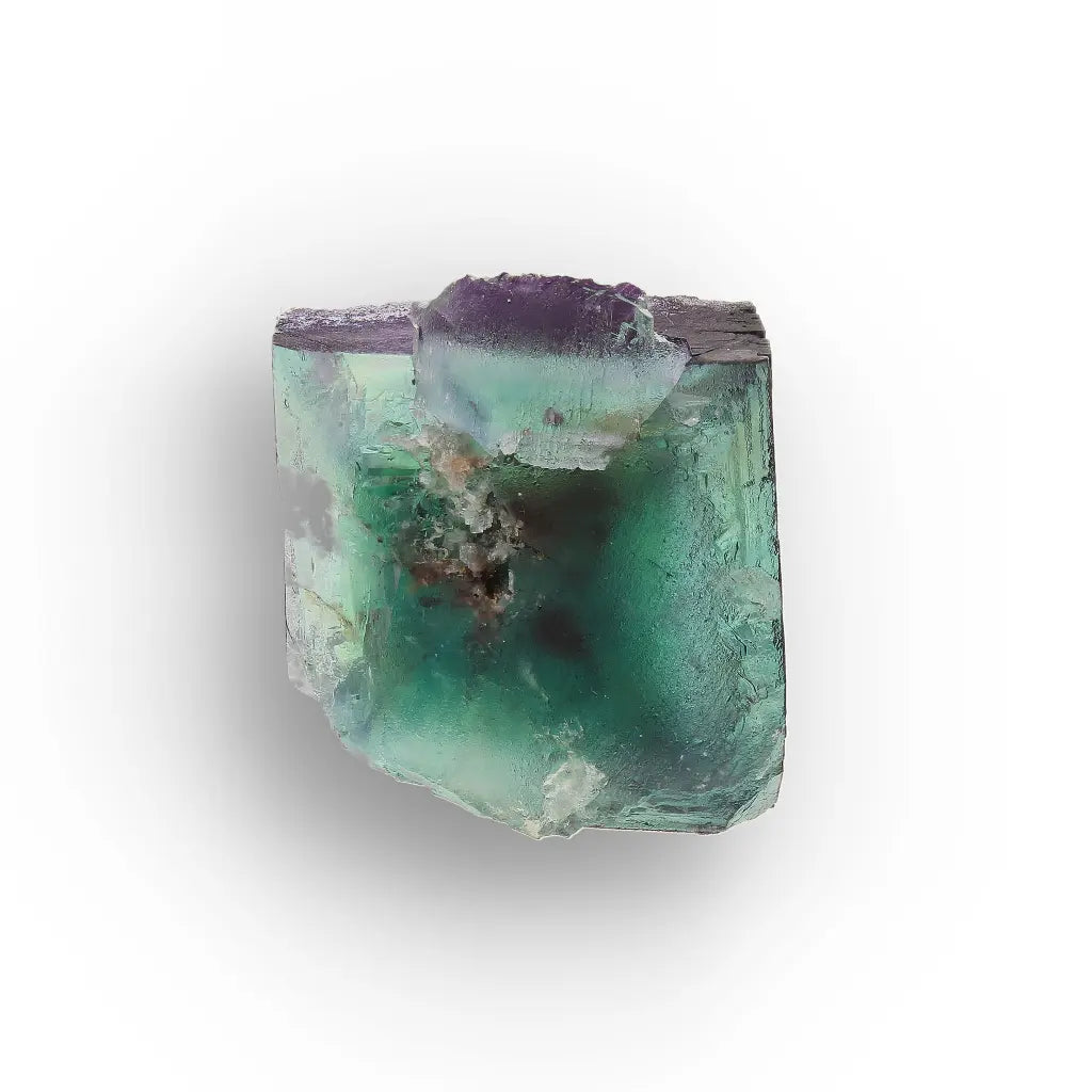 Green and Purple Fluorite Crystal from Okorusu, Namibia