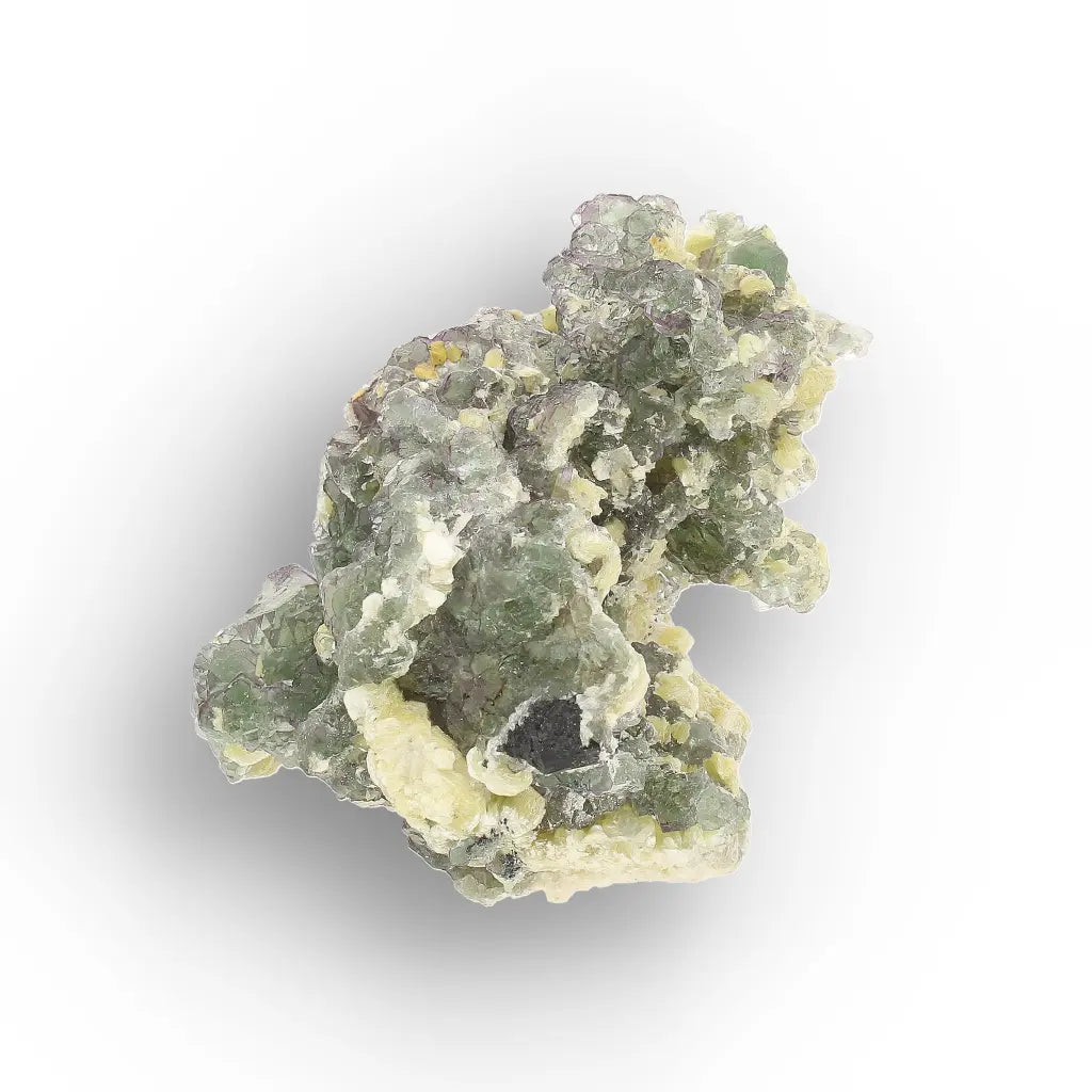 Gemmy Green Fluorite with Muscovite from Erongo, Namibia