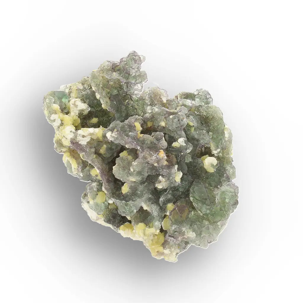 Gemmy Green Fluorite with Muscovite from Erongo, Namibia