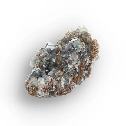Smoky Blue Fluorite Crystal Cluster from Okorusu Mine, Namibia