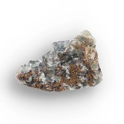 Smoky Blue Fluorite Crystal Cluster from Okorusu Mine, Namibia