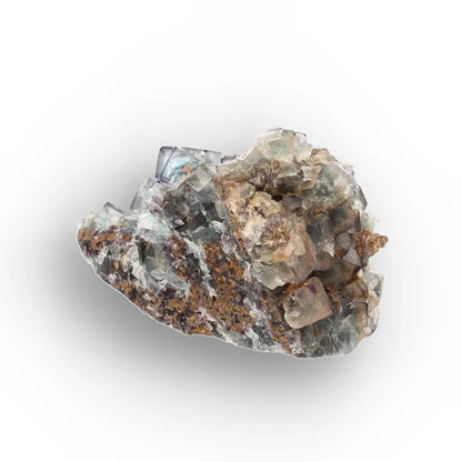 Smoky Blue Fluorite Crystal Cluster from Okorusu Mine, Namibia