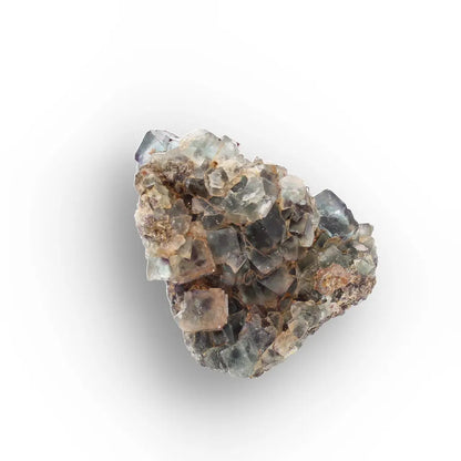 Smoky Blue Fluorite Crystal Cluster from Okorusu Mine, Namibia