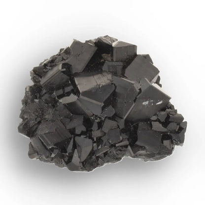 Jet-Black Schorl (Black Tourmaline) Crystal Cluster from Namibia