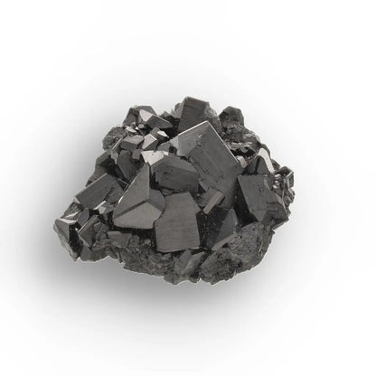 Jet-Black Schorl (Black Tourmaline) Crystal Cluster from Namibia