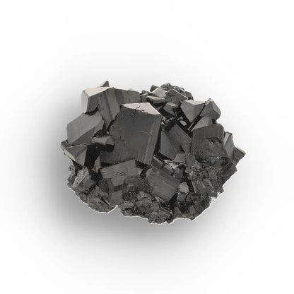 Jet-Black Schorl (Black Tourmaline) Crystal Cluster from Namibia