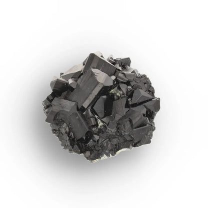 Jet-Black Schorl (Black Tourmaline) Crystal Cluster from Namibia