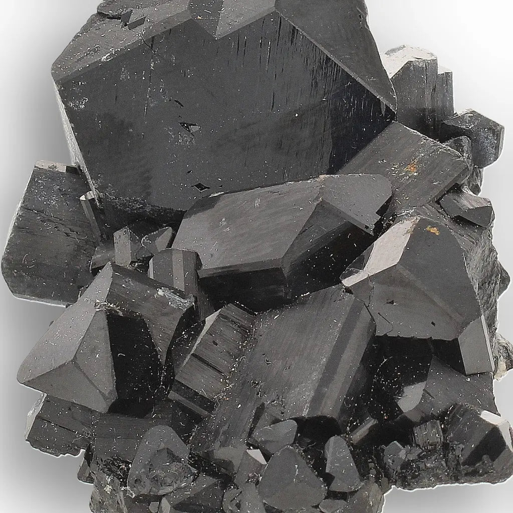 Black Tourmaline with Hyalite Opal from Namibia