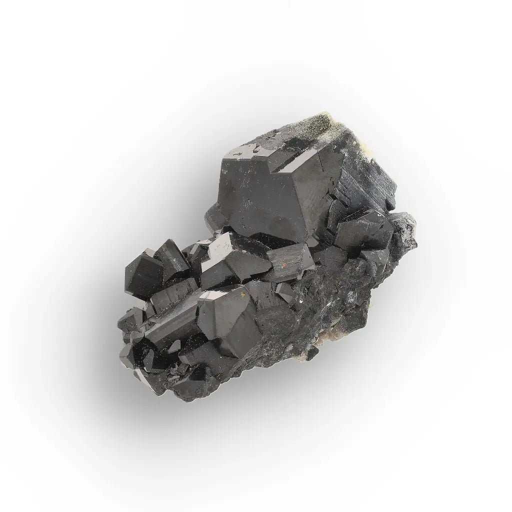 Black Tourmaline with Hyalite Opal from Namibia
