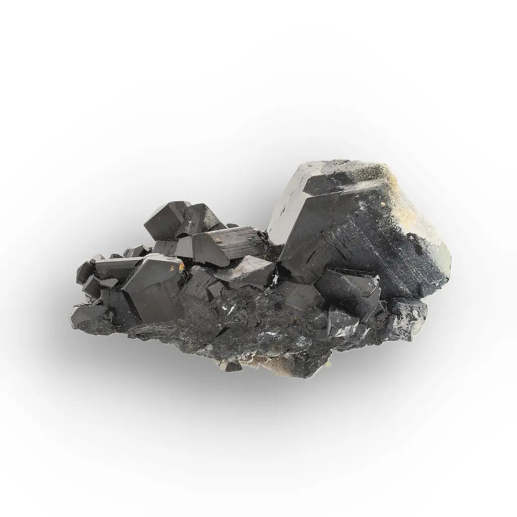 Black Tourmaline with Hyalite Opal from Namibia