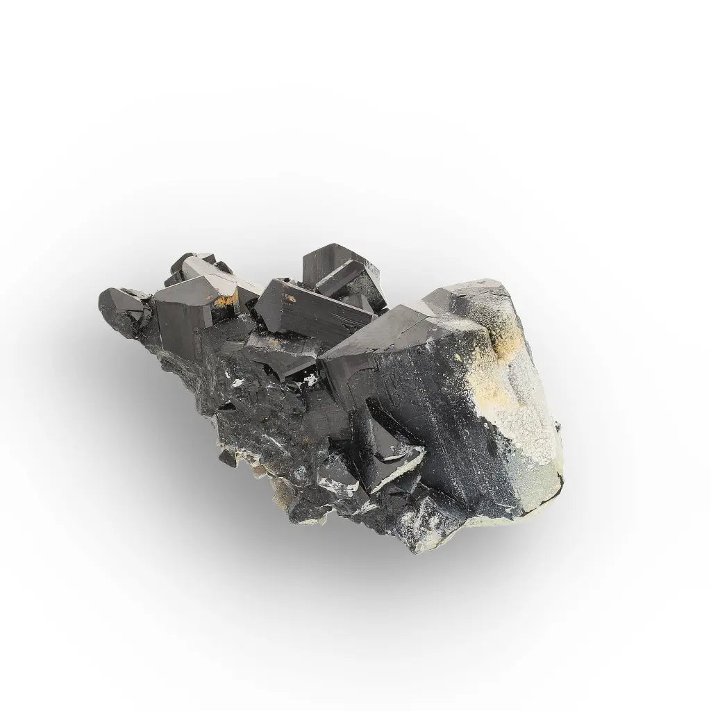 Black Tourmaline with Hyalite Opal from Namibia