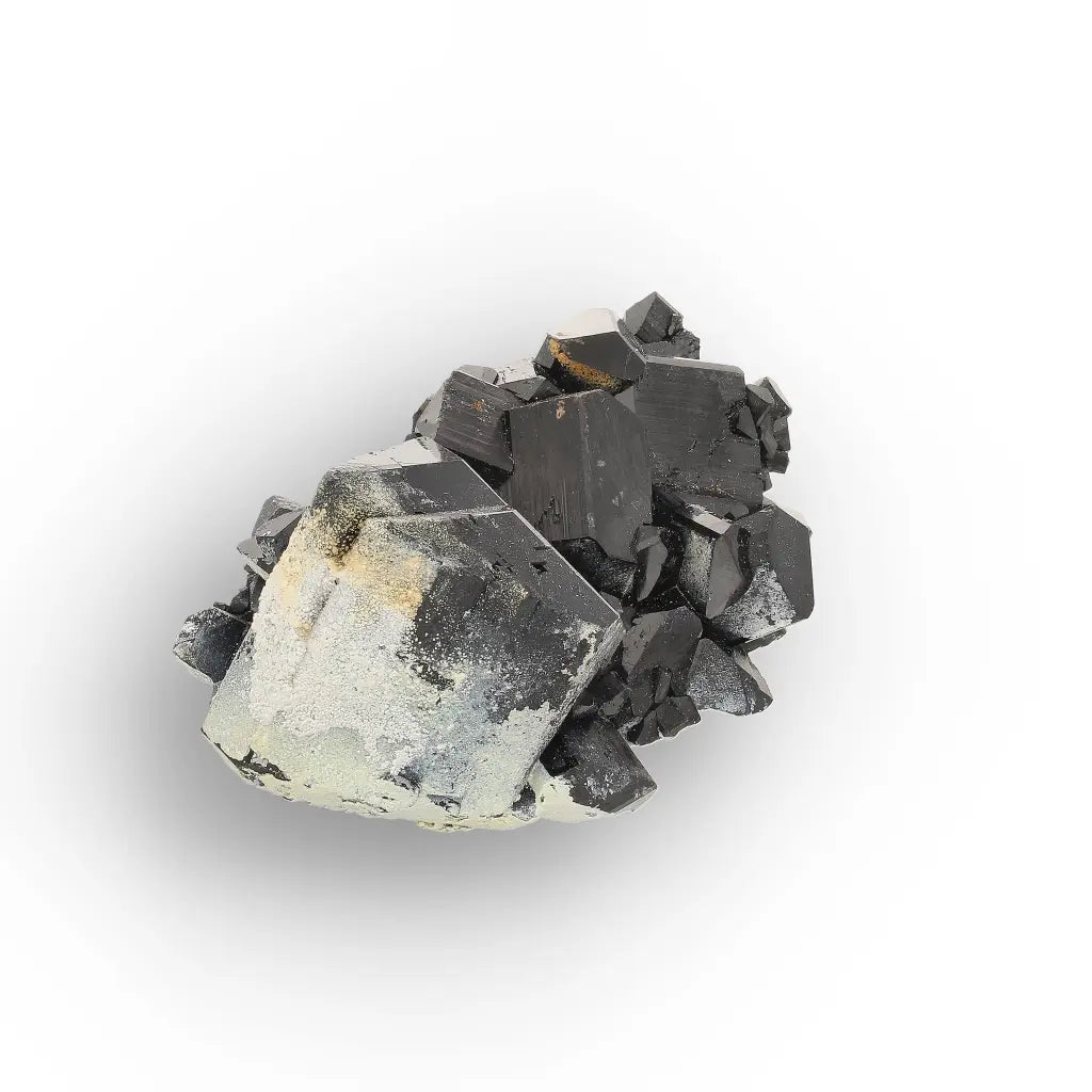 Black Tourmaline with Hyalite Opal from Namibia