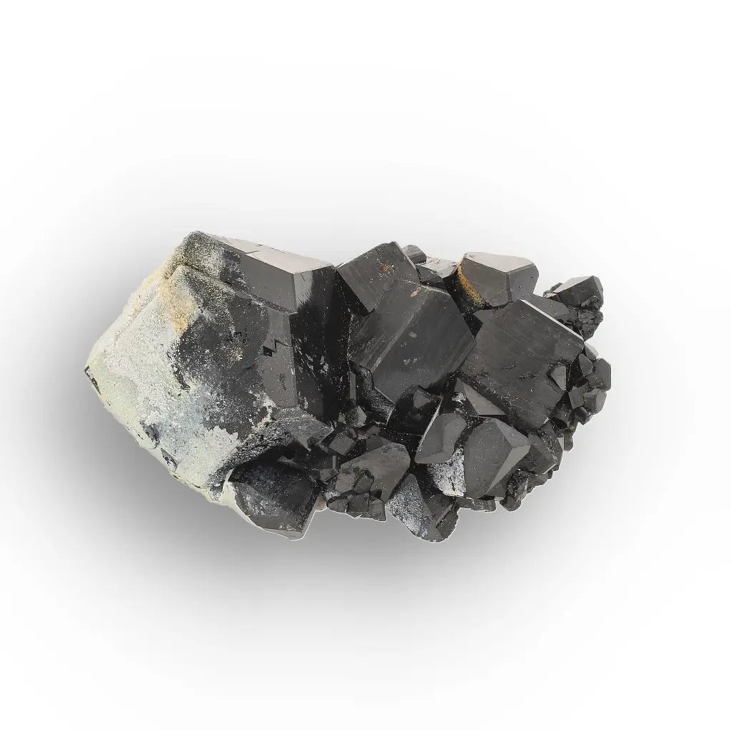 Black Tourmaline with Hyalite Opal from Namibia