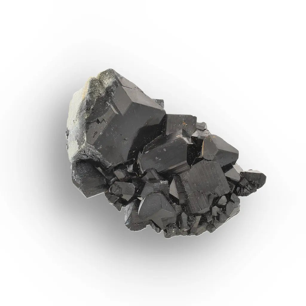 Black Tourmaline with Hyalite Opal from Namibia