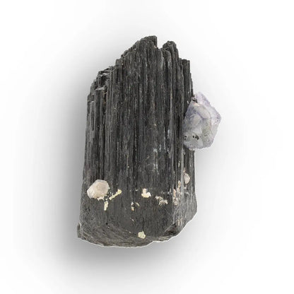 Black Tourmaline with Fluorite & Goshenite from Namibia