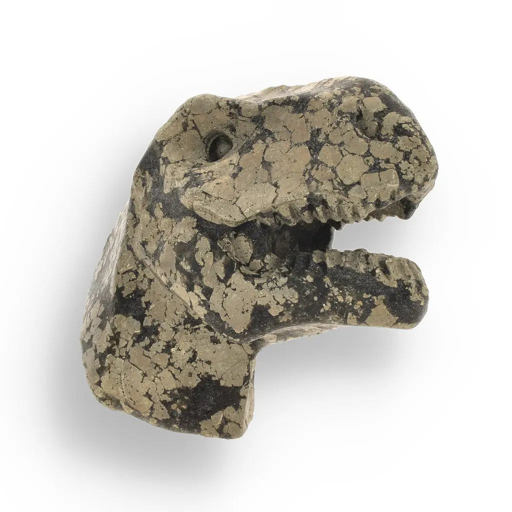 Get your T-Rex Golden Beast: Pyrite Head Carving online now or in store at Forever Gems in Franschhoek, South Africa