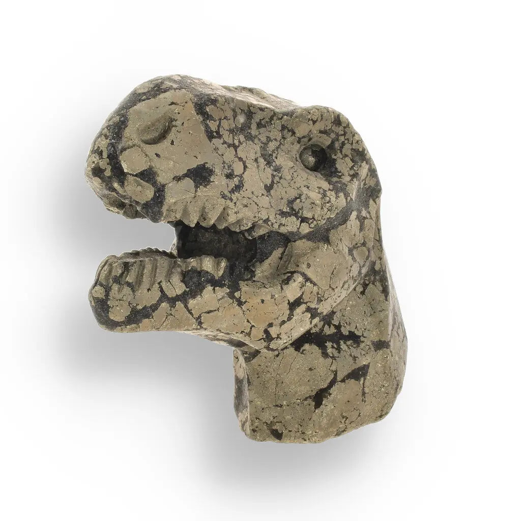 Get your T-Rex Golden Beast: Pyrite Head Carving online now or in store at Forever Gems in Franschhoek, South Africa