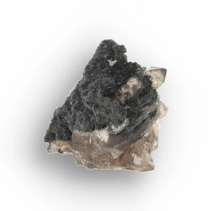 Smoky Quartz with Black Tourmaline from Namibia