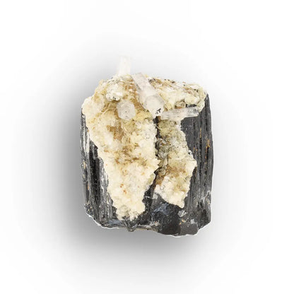 Black Tourmaline with Muscovite & Goshenite from Namibia